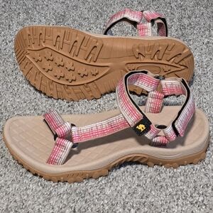 Stylish Pink and Tan Sandals for Women